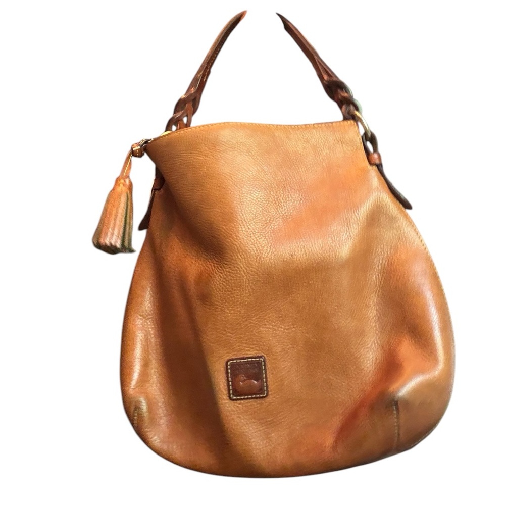Dooney & Bourke Pebble Leather Twist Handle Shoulder Bag